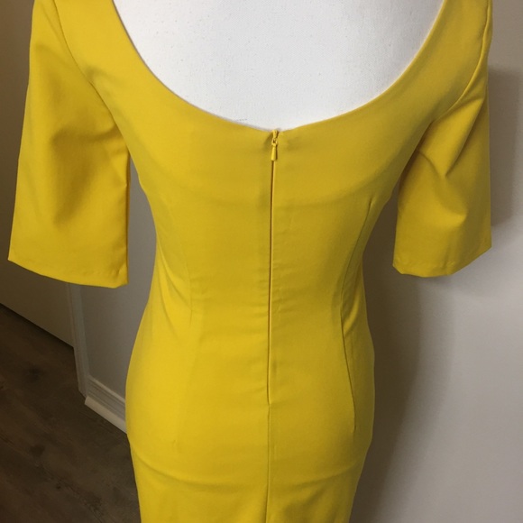 Glamour Bunny Yellow Jacky Pencil Dress XS - Picture 5 of 16